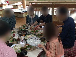 さわらび・昼食中