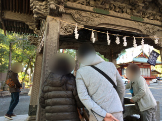 秩父神社参拝中