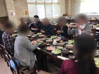 宿泊婚活・昼食