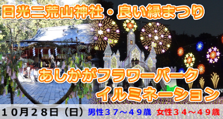 181028 日光二荒山神社・良い縁まつり参拝とあしかがフラワーパークイルミネーション